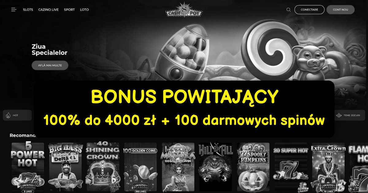 Cashpot Casino - Najlepsze sloty online z bonusem 2500 PLN